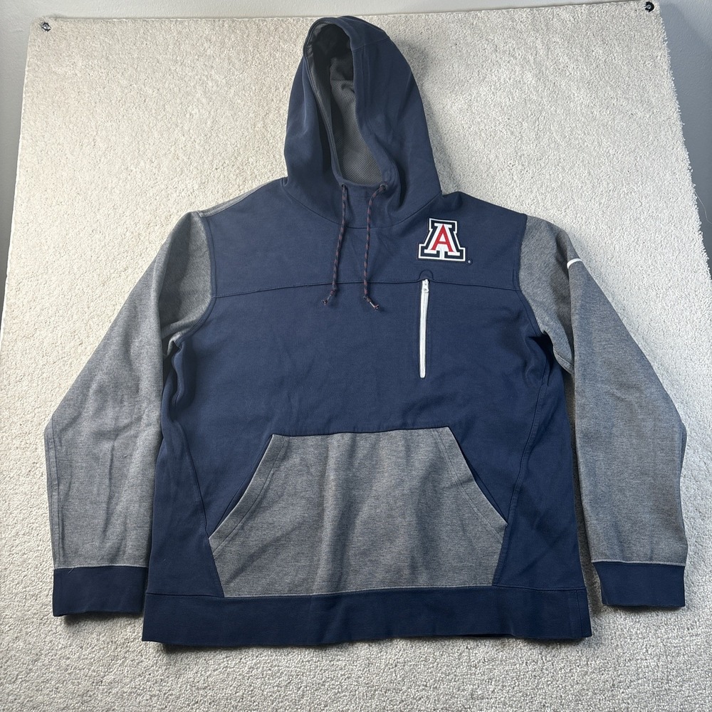 Nike Arizona‎ Wildcats Men's Size XL AV-15 2.0 Pullover Hoodie Blue University